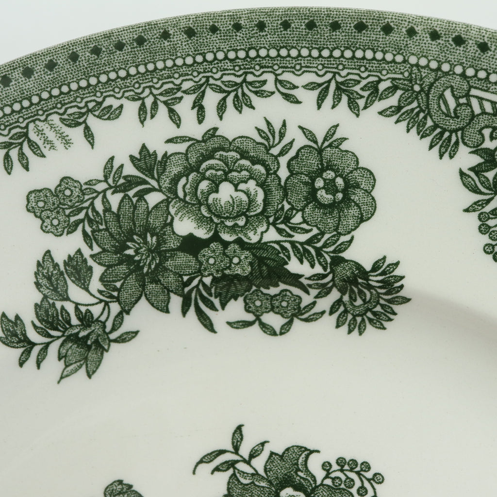 バーレイ グリーン アジアティックフェザンツ プレートM Burleigh Green Asiatic Pheasants Plate 22cm