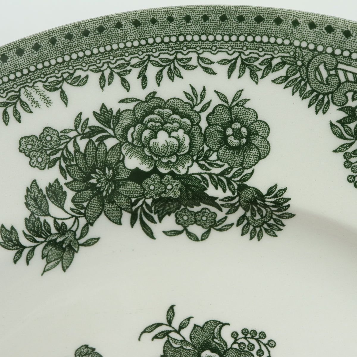 バーレイ グリーン アジアティックフェザンツ プレートM Burleigh Green Asiatic Pheasants Plate 22cm