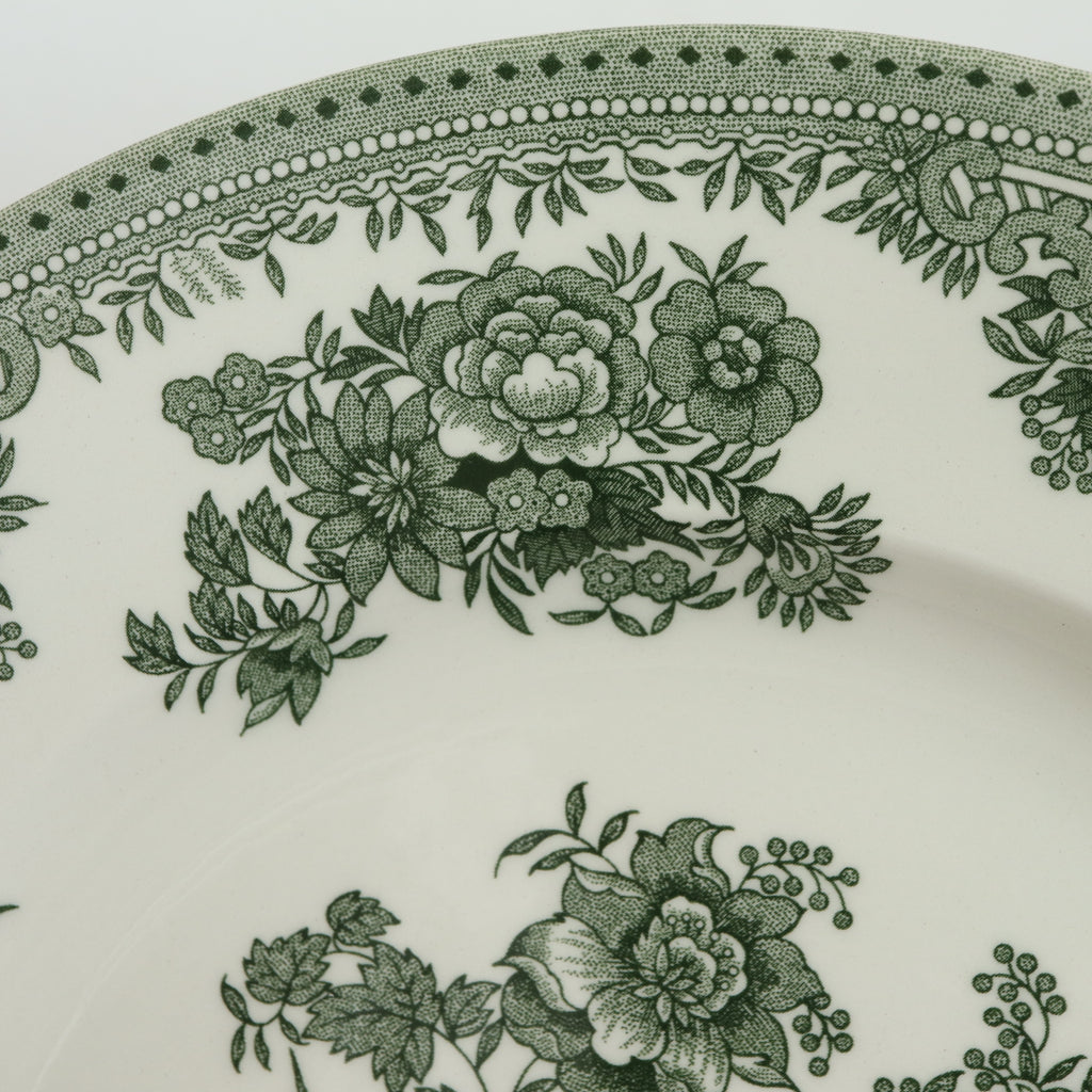 バーレイ グリーン アジアティックフェザンツ プレートL Burleigh Green Asiatic Pheasants Plate 25.5cm