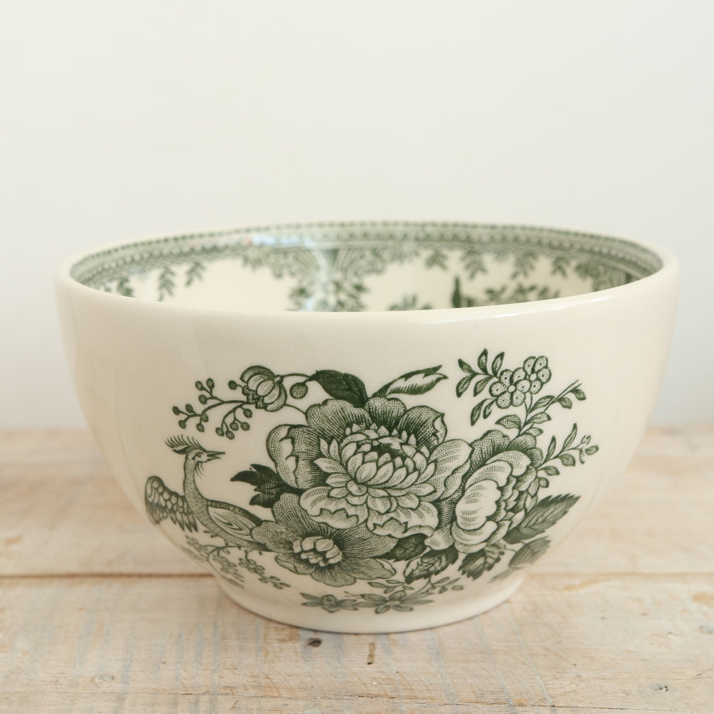 バーレイ グリーン アジアティックフェザンツ シュガーボウルL Burleigh Green Asiatic Pheasants  Sugar bowl L