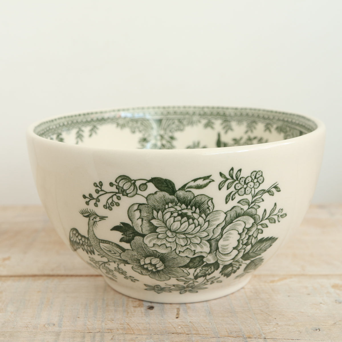 バーレイ グリーン アジアティックフェザンツ シュガーボウルL Burleigh Green Asiatic Pheasants  Sugar bowl L