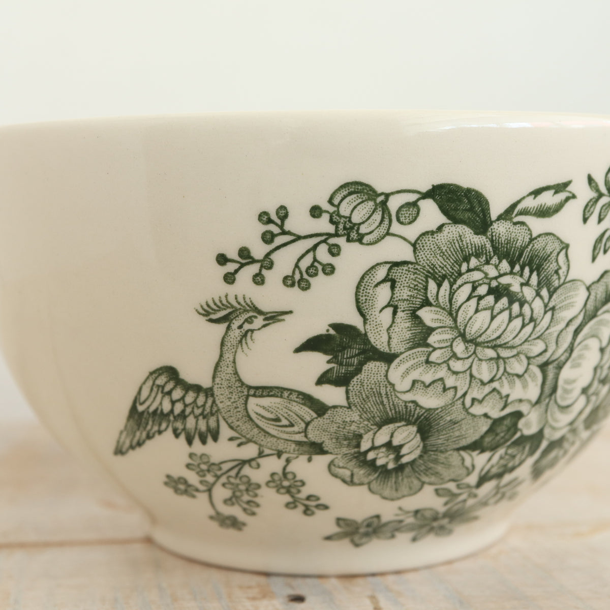 バーレイ グリーン アジアティックフェザンツ シュガーボウルL Burleigh Green Asiatic Pheasants  Sugar bowl L
