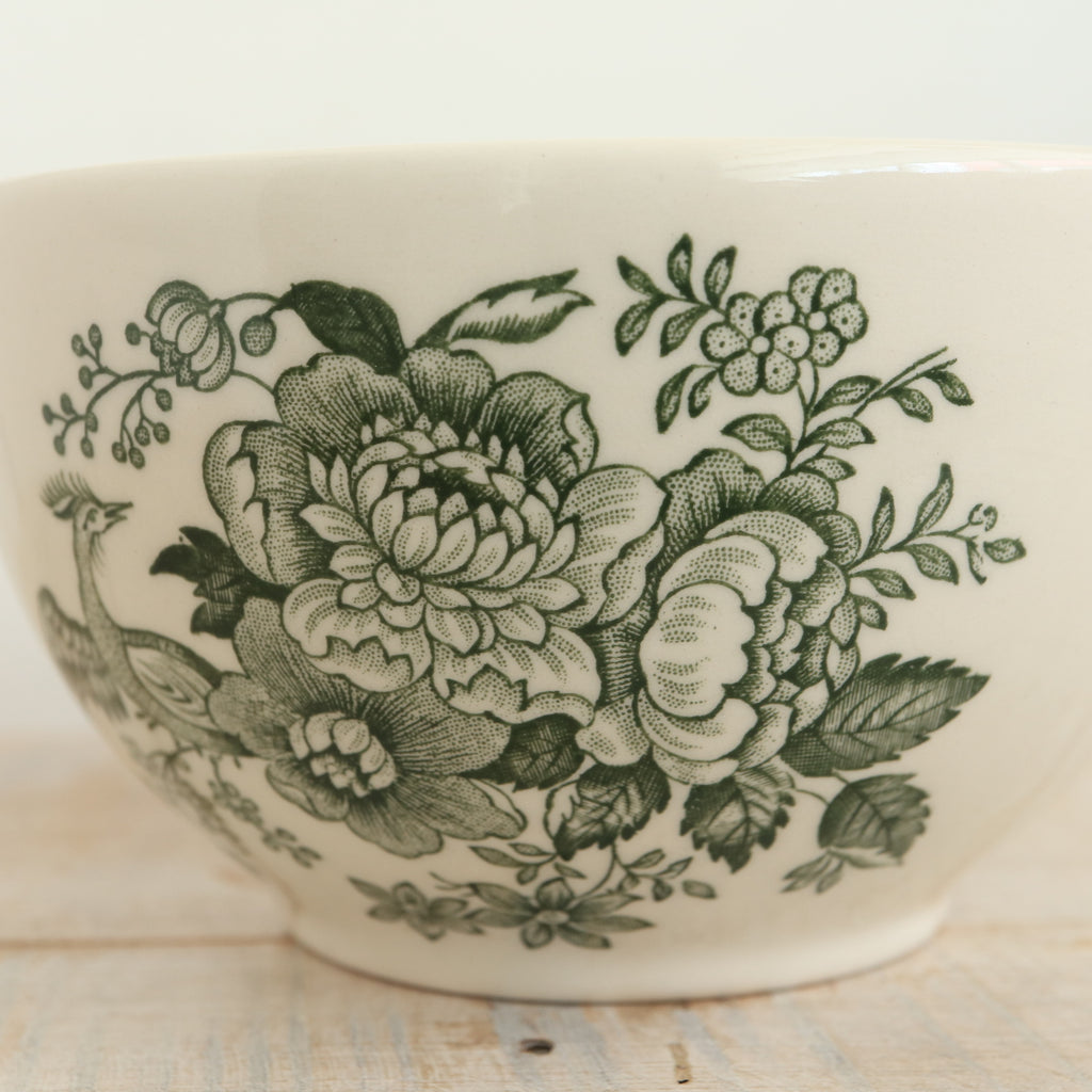 バーレイ グリーン アジアティックフェザンツ シュガーボウルL Burleigh Green Asiatic Pheasants  Sugar bowl L