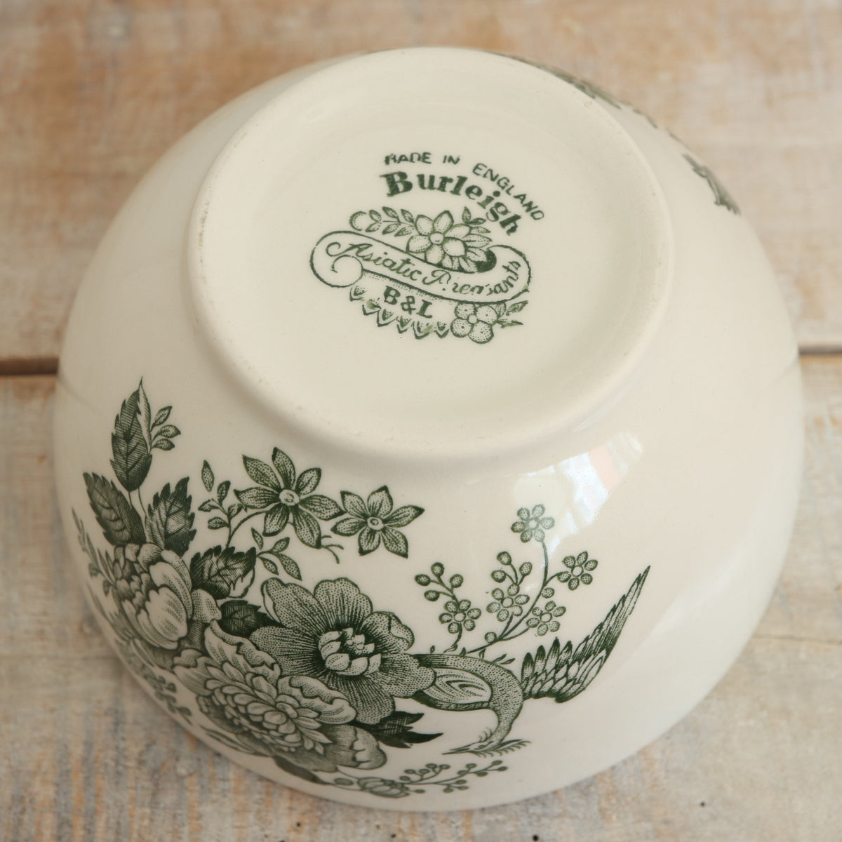 バーレイ グリーン アジアティックフェザンツ シュガーボウルL Burleigh Green Asiatic Pheasants  Sugar bowl L