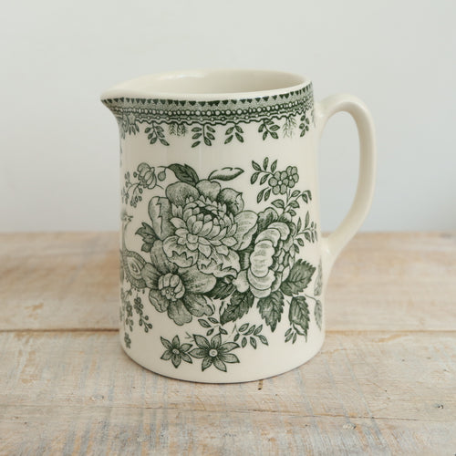 バーレイ グリーン アジアティックフェザンツ タンカードジャグS Burleigh Green Asiatic Pheasants Tankard Jug S