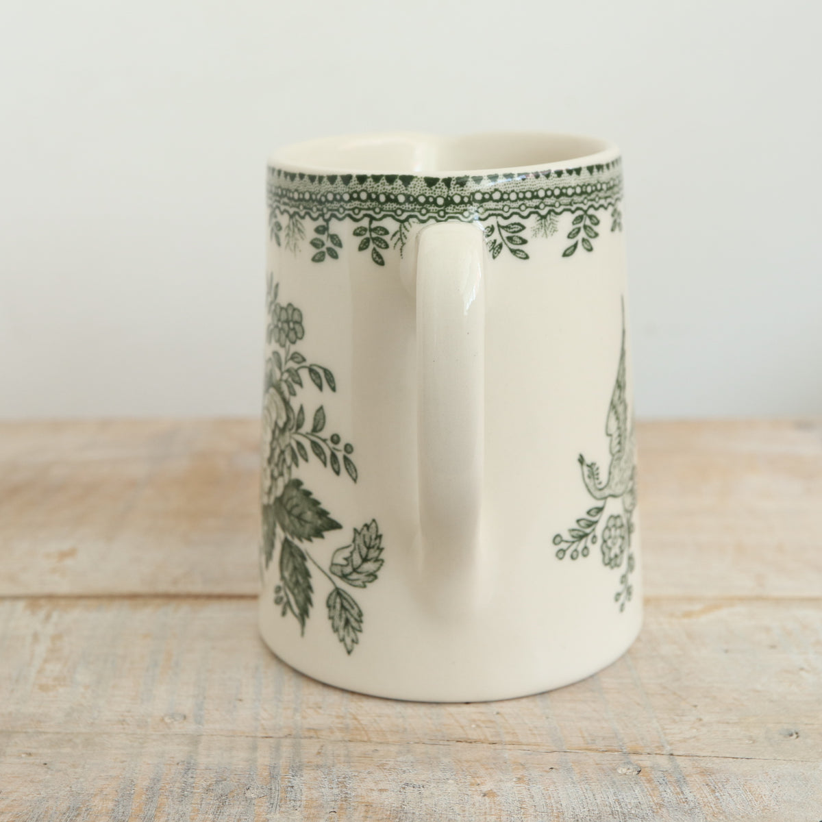 バーレイ グリーン アジアティックフェザンツ タンカードジャグS Burleigh Green Asiatic Pheasants Tankard Jug S