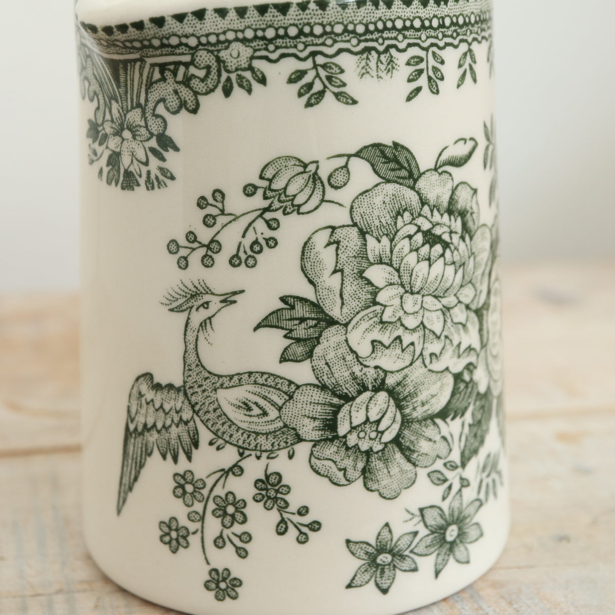 バーレイ グリーン アジアティックフェザンツ タンカードジャグS Burleigh Green Asiatic Pheasants Tankard Jug S
