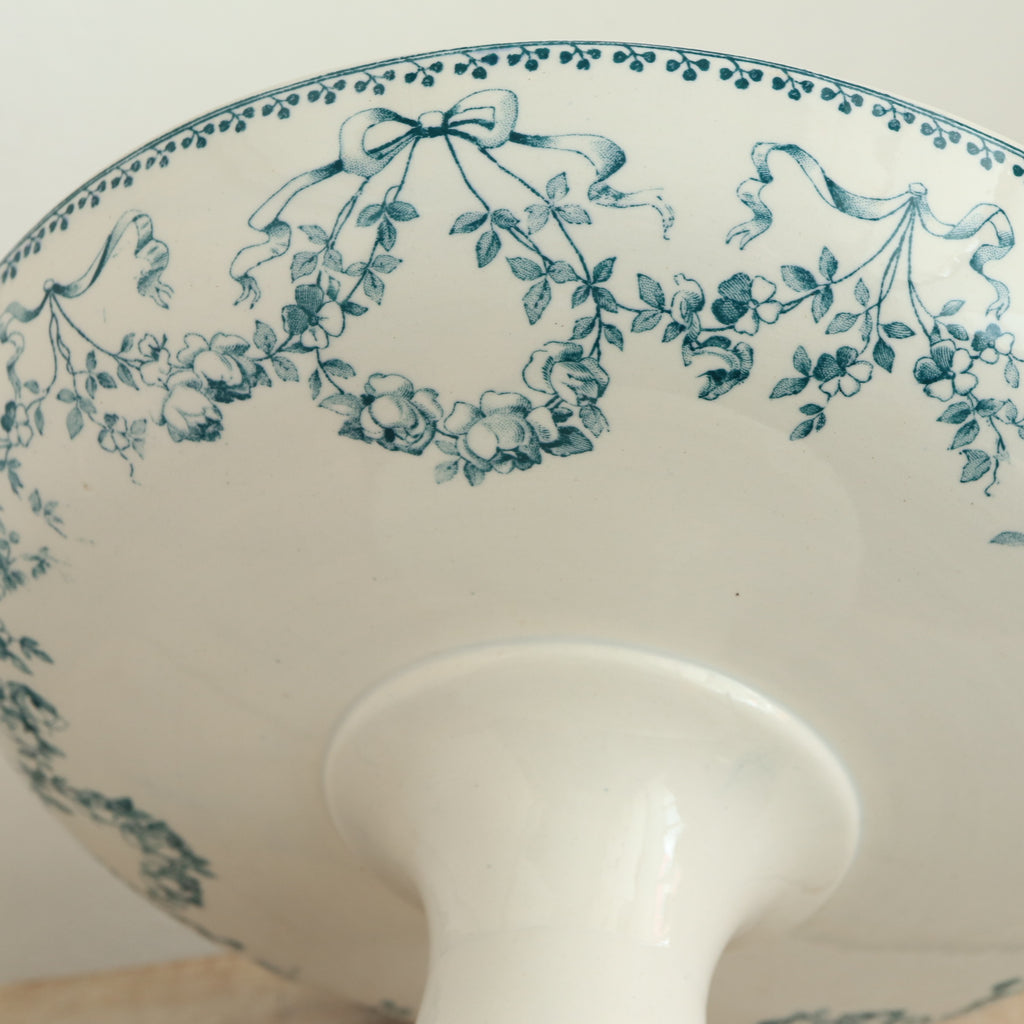 アンティーク コンポティエ モーツァルト サルグミンヌ フランス MOZART U&C SARREGUEMINES FRANCE Antique Compotier