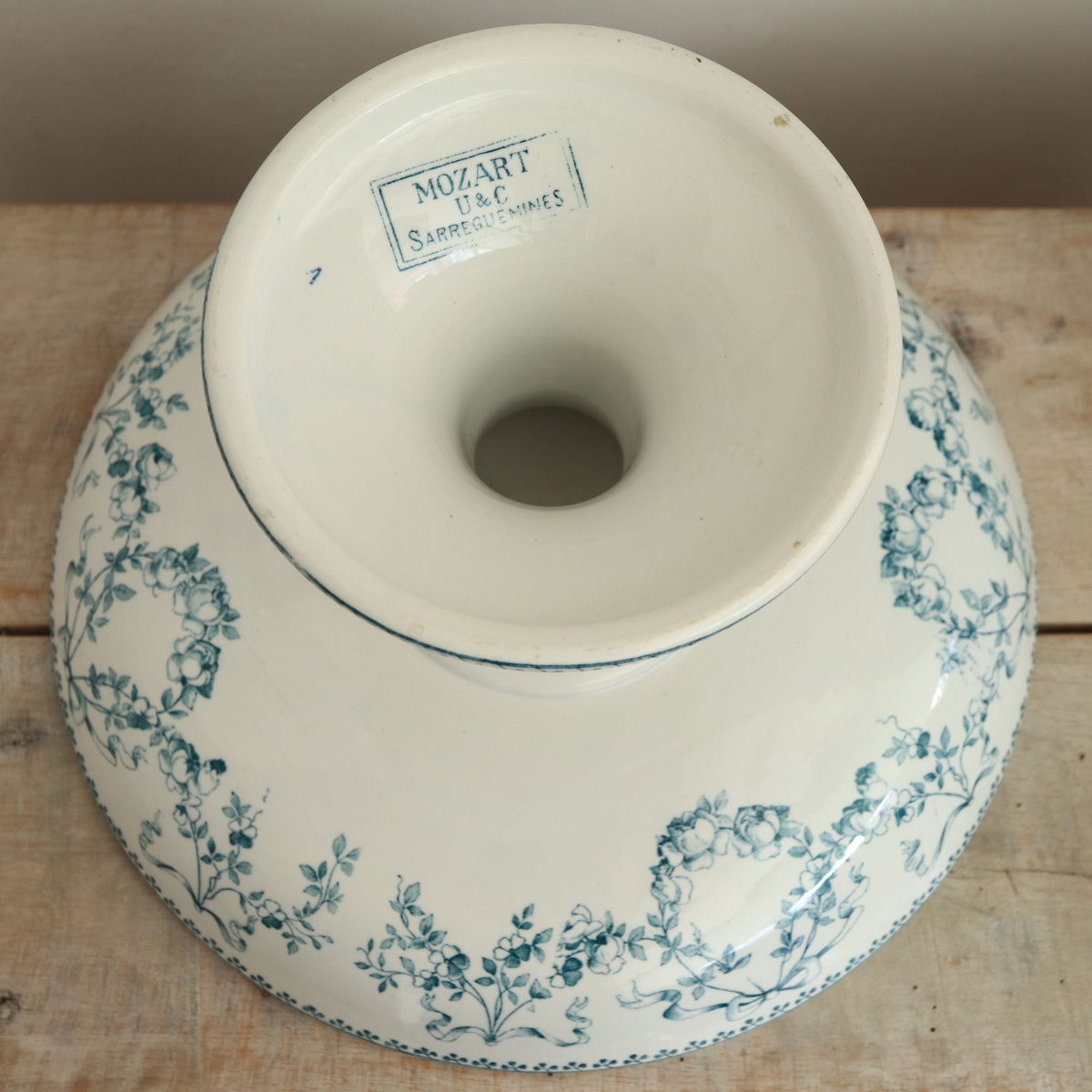 アンティーク コンポティエ モーツァルト サルグミンヌ フランス MOZART U&C SARREGUEMINES FRANCE Antique Compotier