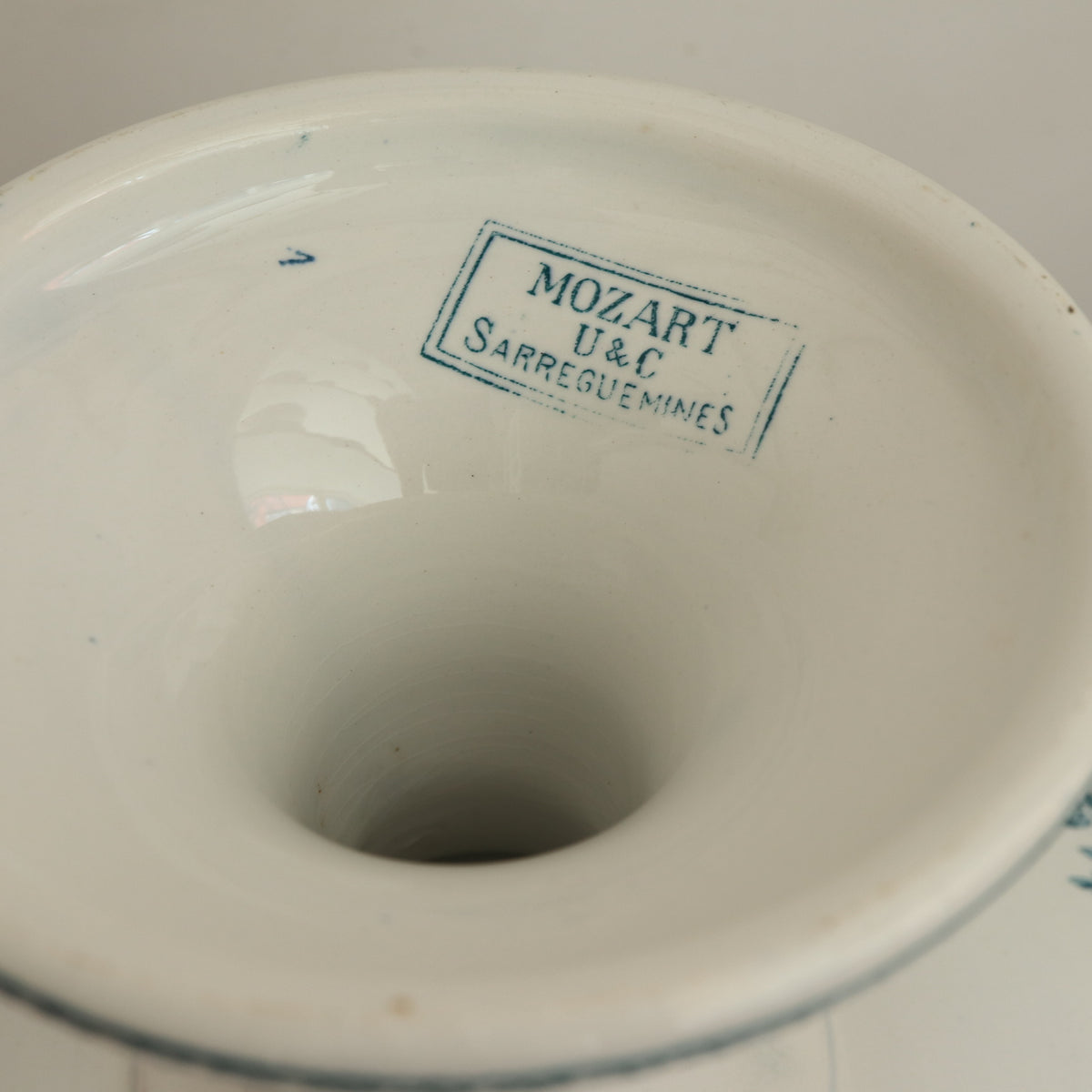 アンティーク コンポティエ モーツァルト サルグミンヌ フランス MOZART U&C SARREGUEMINES FRANCE Antique Compotier