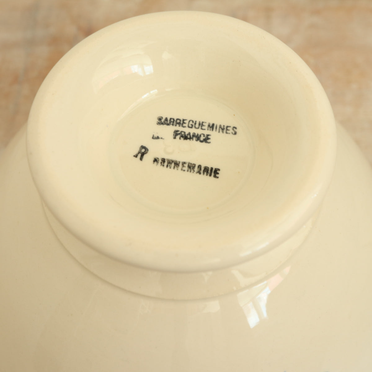 アンティーク カフェオレボウル サルグミンヌ フランス DANNEMARIE SARREGUEMINES FRANCE