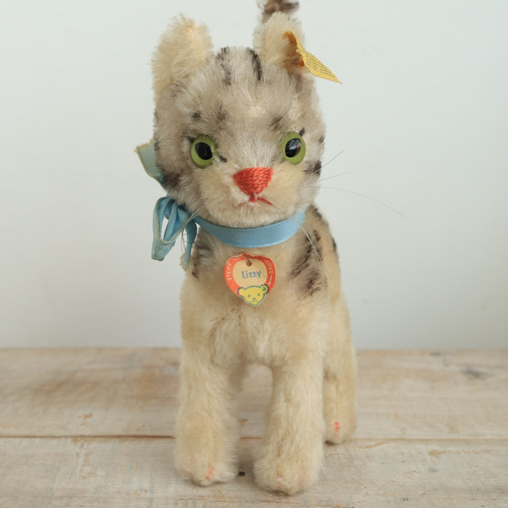 アンティーク シュタイフ ネコ Steiff Cat Lizzy 15cm