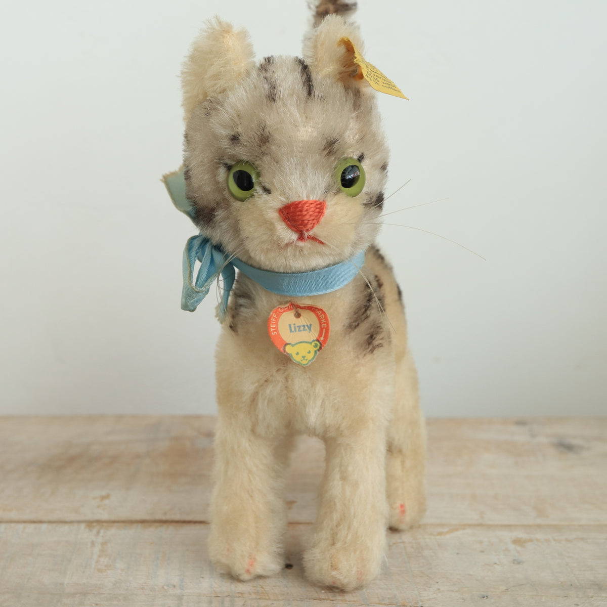 アンティーク シュタイフ ネコ Steiff Cat Lizzy 15cm