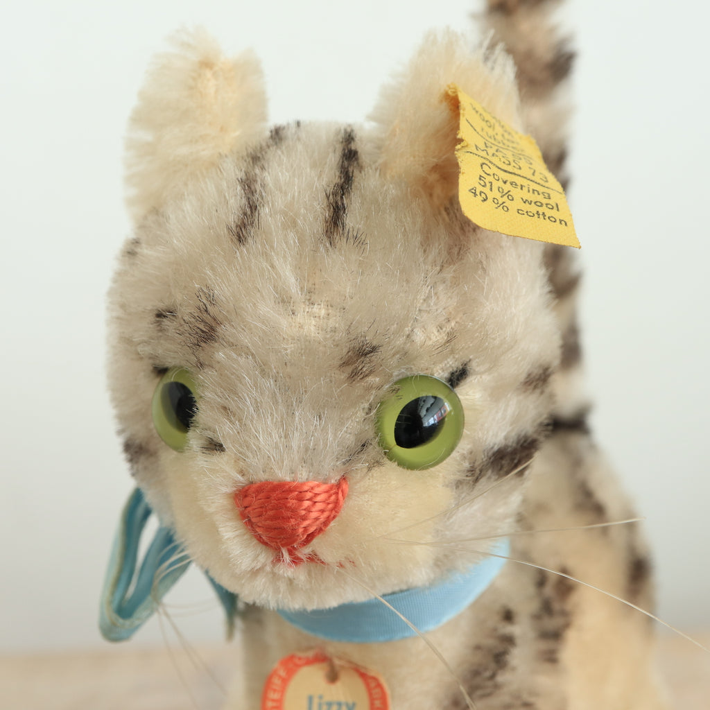 アンティーク シュタイフ ネコ Steiff Cat Lizzy 15cm