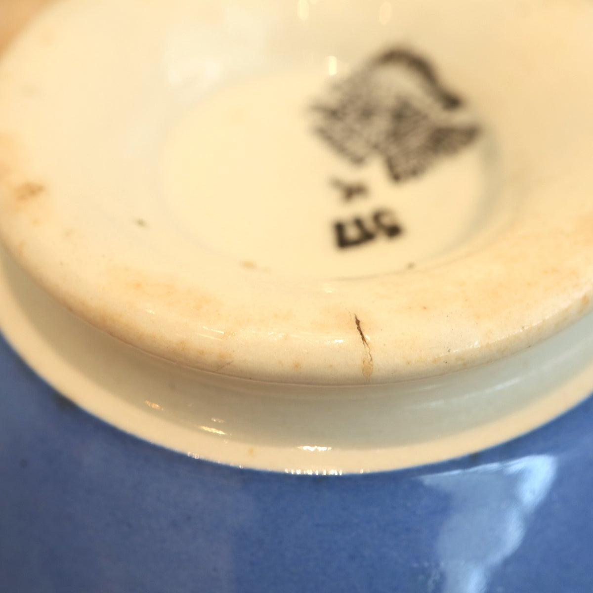 アンティーク カフェオレボウル ツバメ サルグミンヌ ディゴワン フランス Sarreguemines Digoin FRANCE