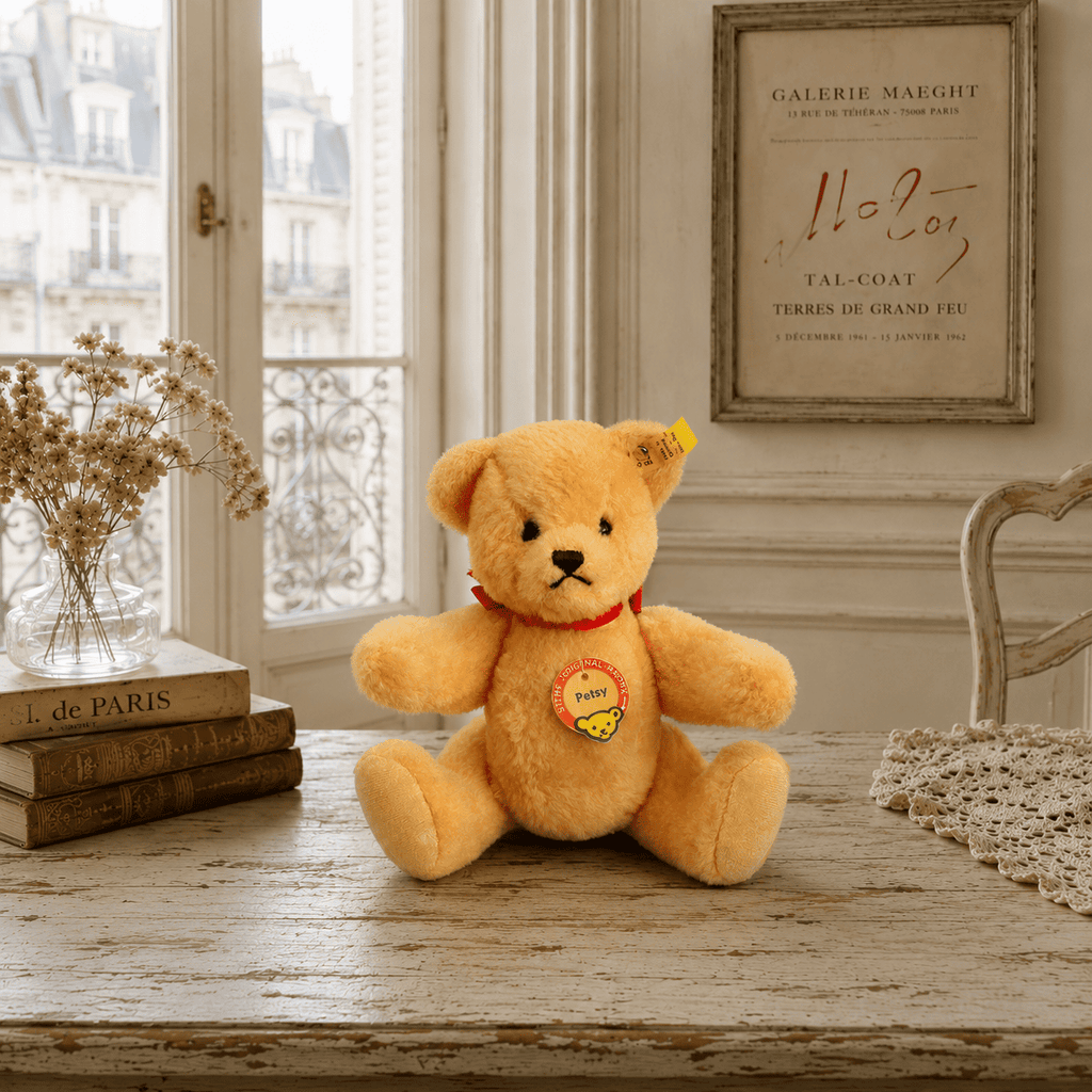 アンティーク シュタイフ テディベア Steiff Dralon Teddy Petsy 24cm