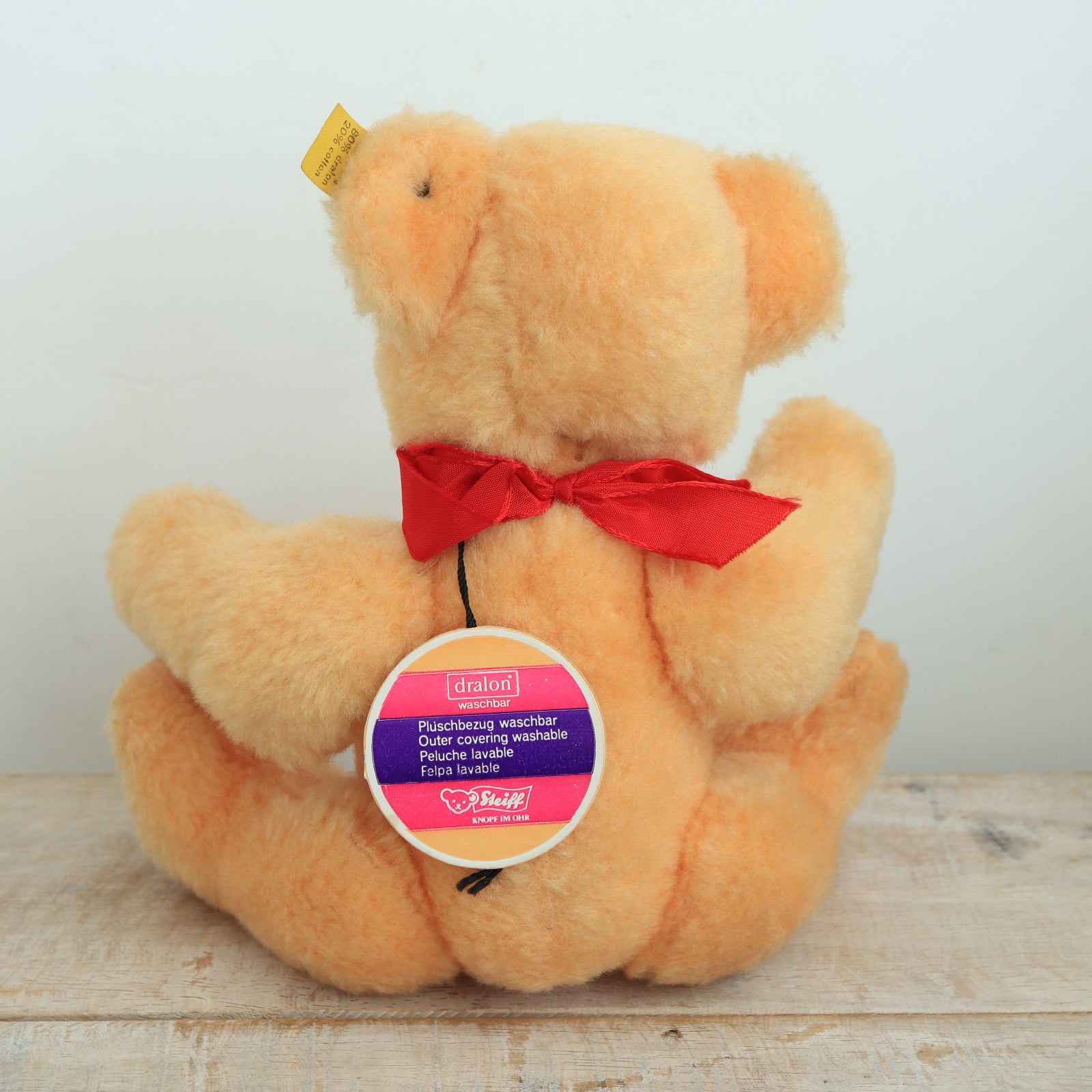 アンティーク シュタイフ テディベア Steiff Dralon Teddy Petsy 24cm
