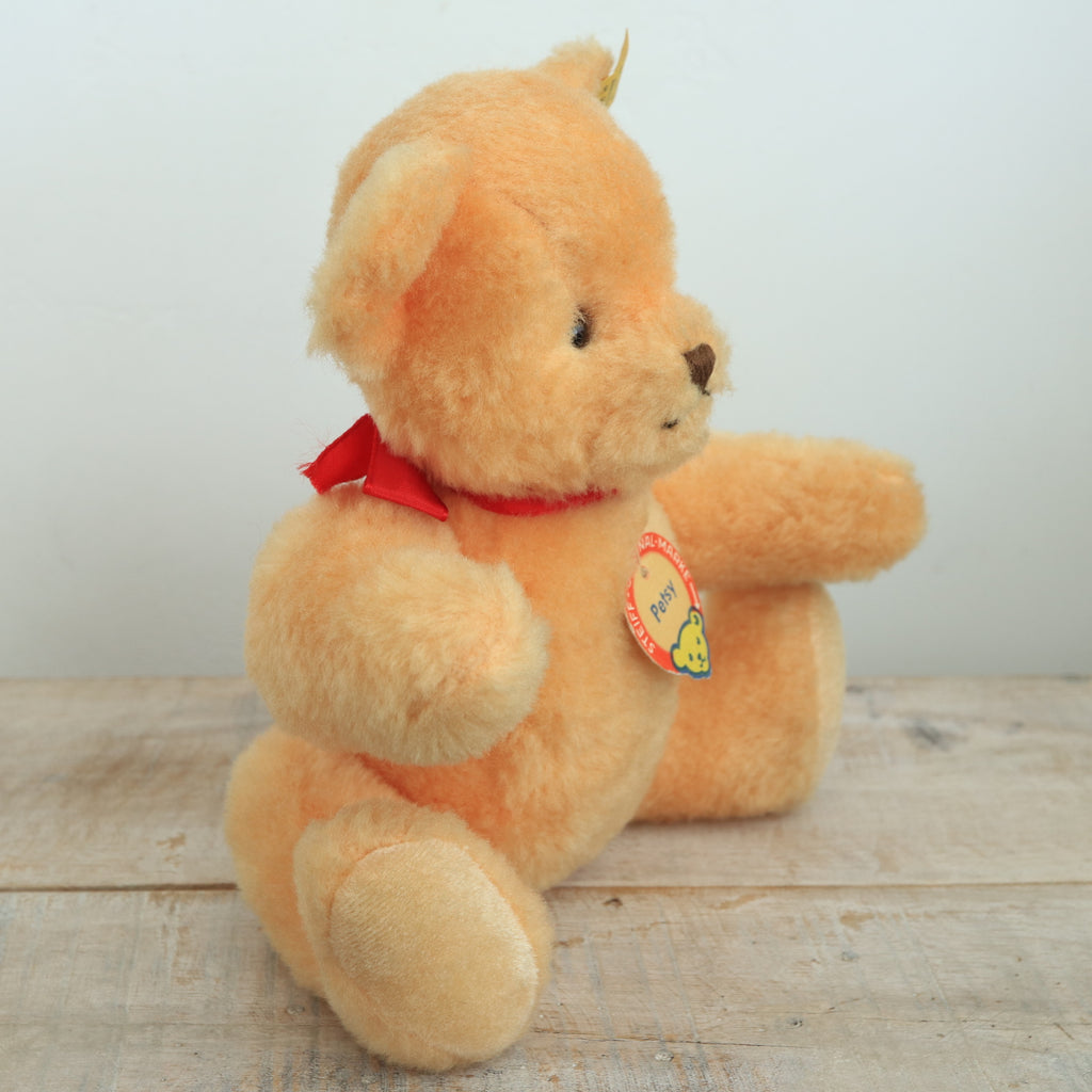 アンティーク シュタイフ テディベア Steiff Dralon Teddy Petsy 24cm