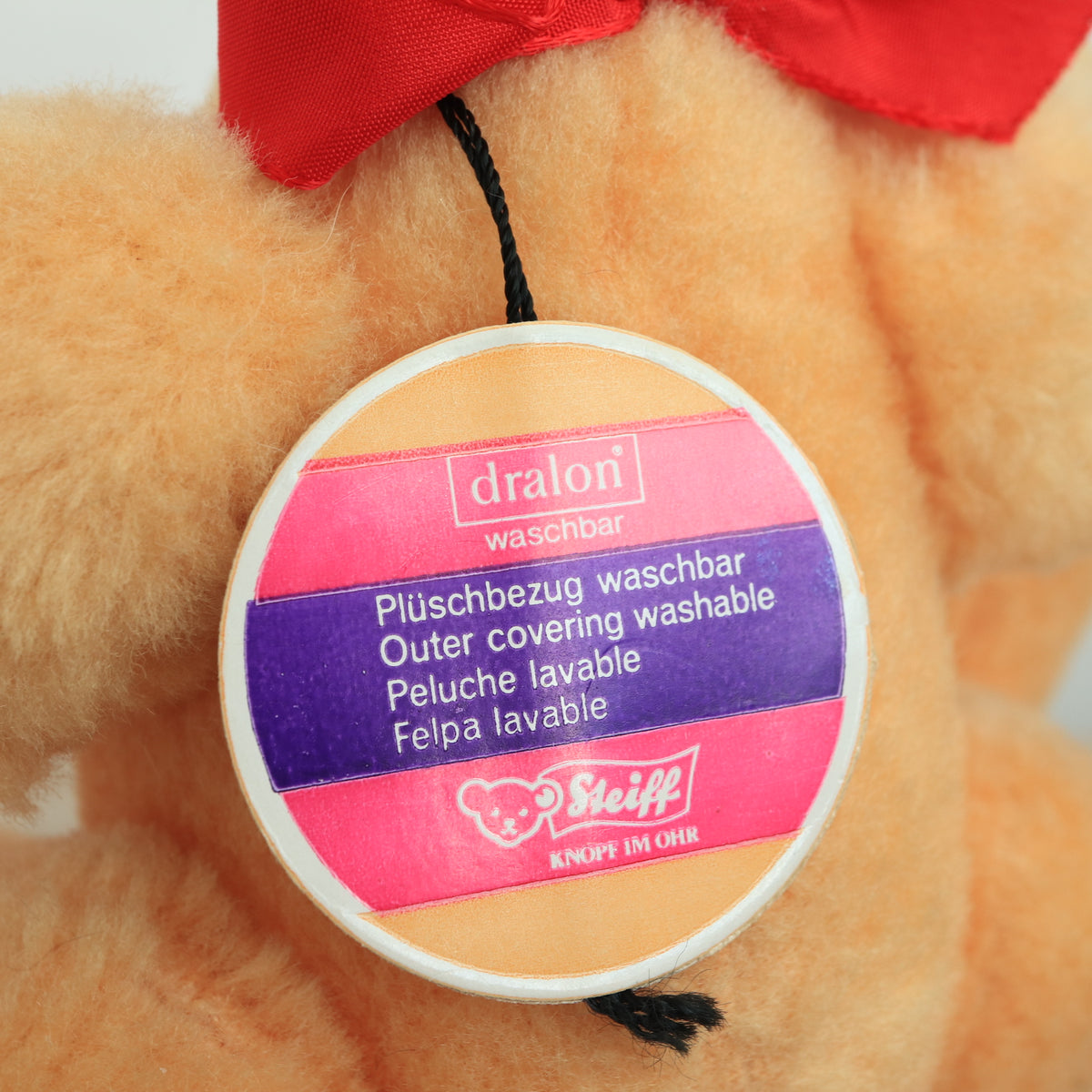 アンティーク シュタイフ テディベア Steiff Dralon Teddy Petsy 24cm