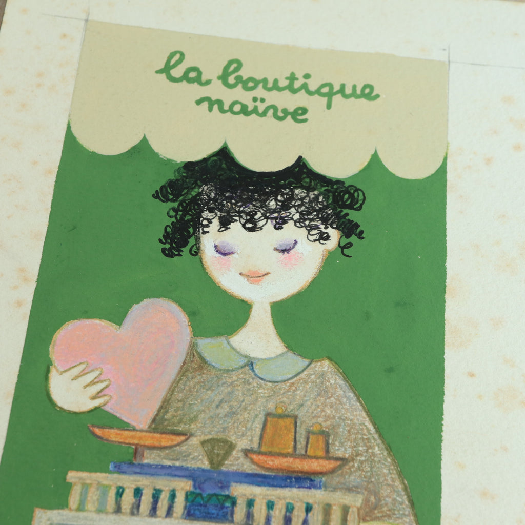 ルフォール・オプノ オリジナル原画  La Boutique Naive Lefor Openo Original artwork