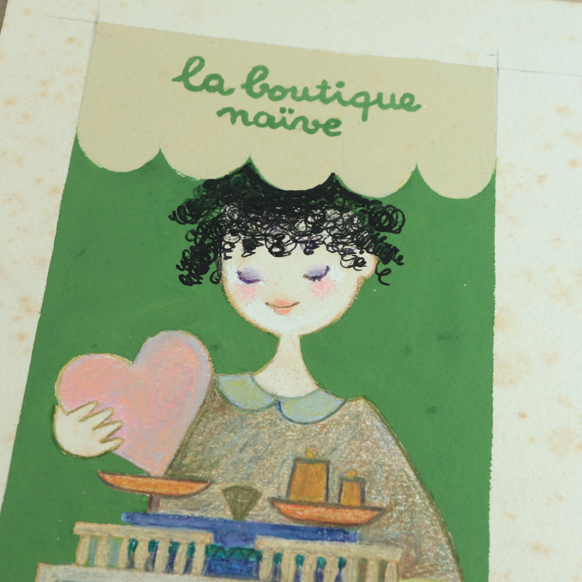 ルフォール・オプノ オリジナル原画  La Boutique Naive Lefor Openo Original artwork