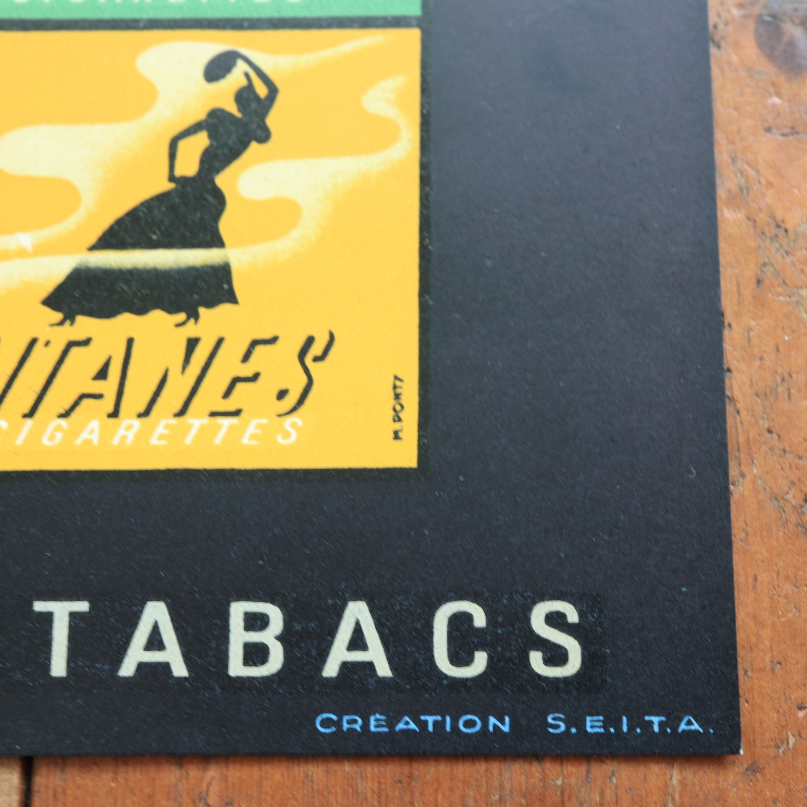 サヴィニャック ジタン ヴィンテージポスター Savignac Cigarettes