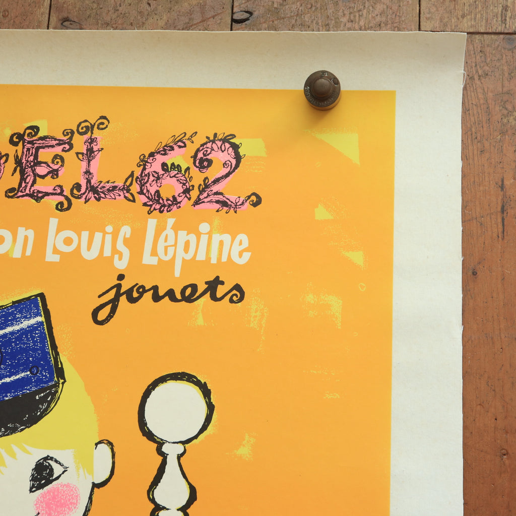 ルフォール・オプノ NOEL 62 ビンテージポスター Fondation Louis Lepine Lefor Openo