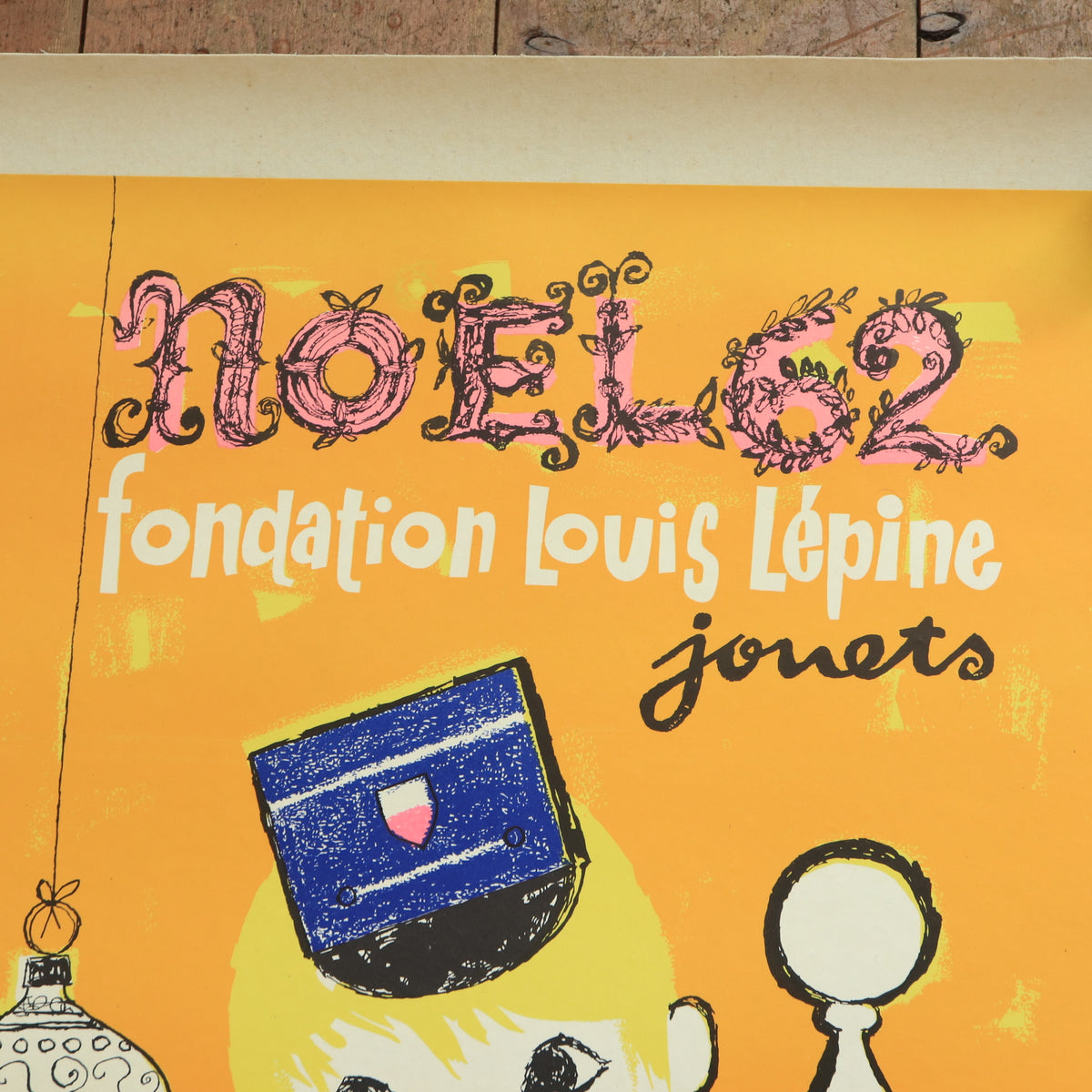 ルフォール・オプノ NOEL 62 ビンテージポスター Fondation Louis Lepine Lefor Openo