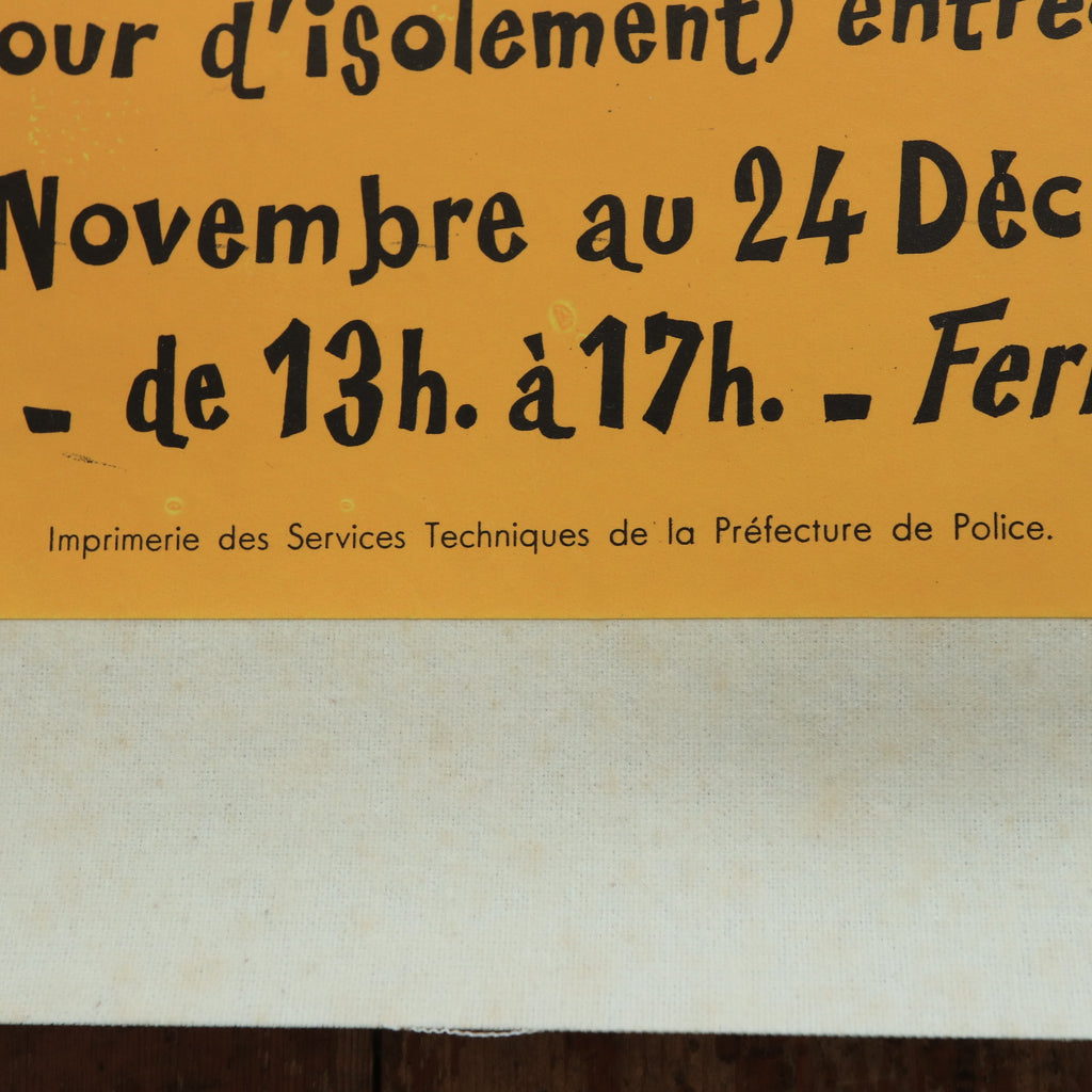 ルフォール・オプノ NOEL 62 ビンテージポスター Fondation Louis Lepine Lefor Openo