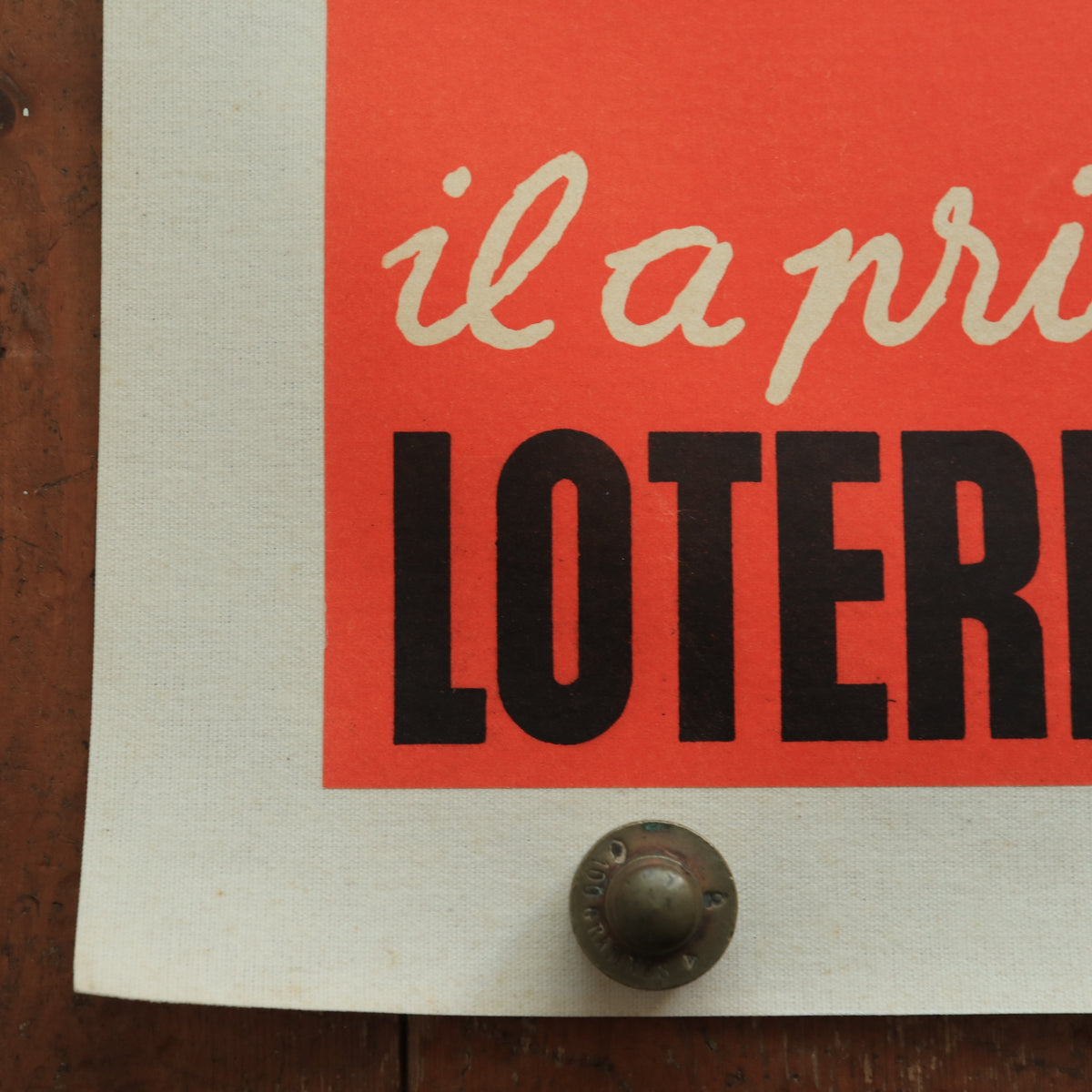 ルフォール・オプノ フランス国営宝くじ 1957年 ヴィンテージポスター Lefor Openo LOTERIE NATIONALE