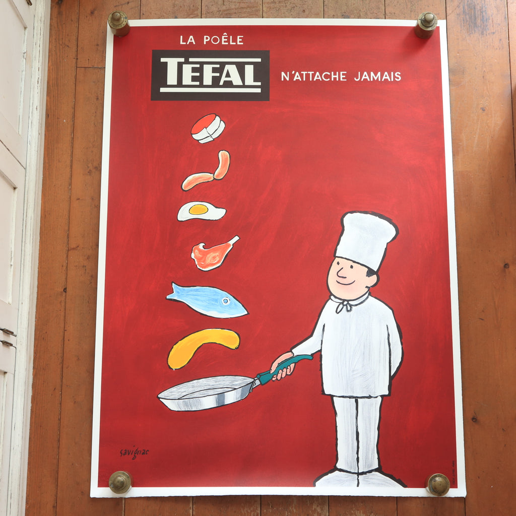 サヴィニャック ティファール リトグラフ ポスター SAVIGNAC TEFAL
