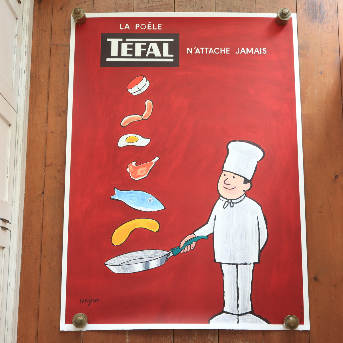 サヴィニャック ティファール リトグラフ ポスター SAVIGNAC TEFAL
