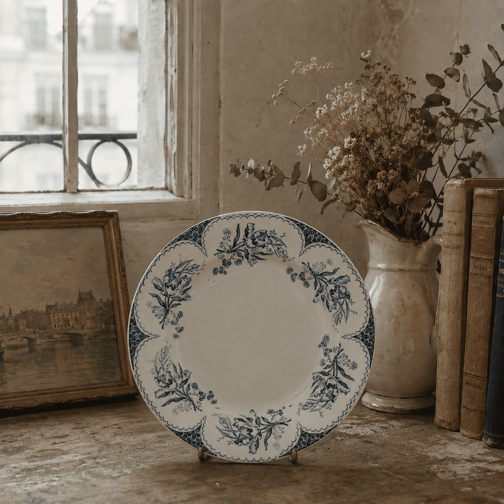 アンティーク プレート 皿 リュネヴィル フランス LILLE KG Luneville FRANCE