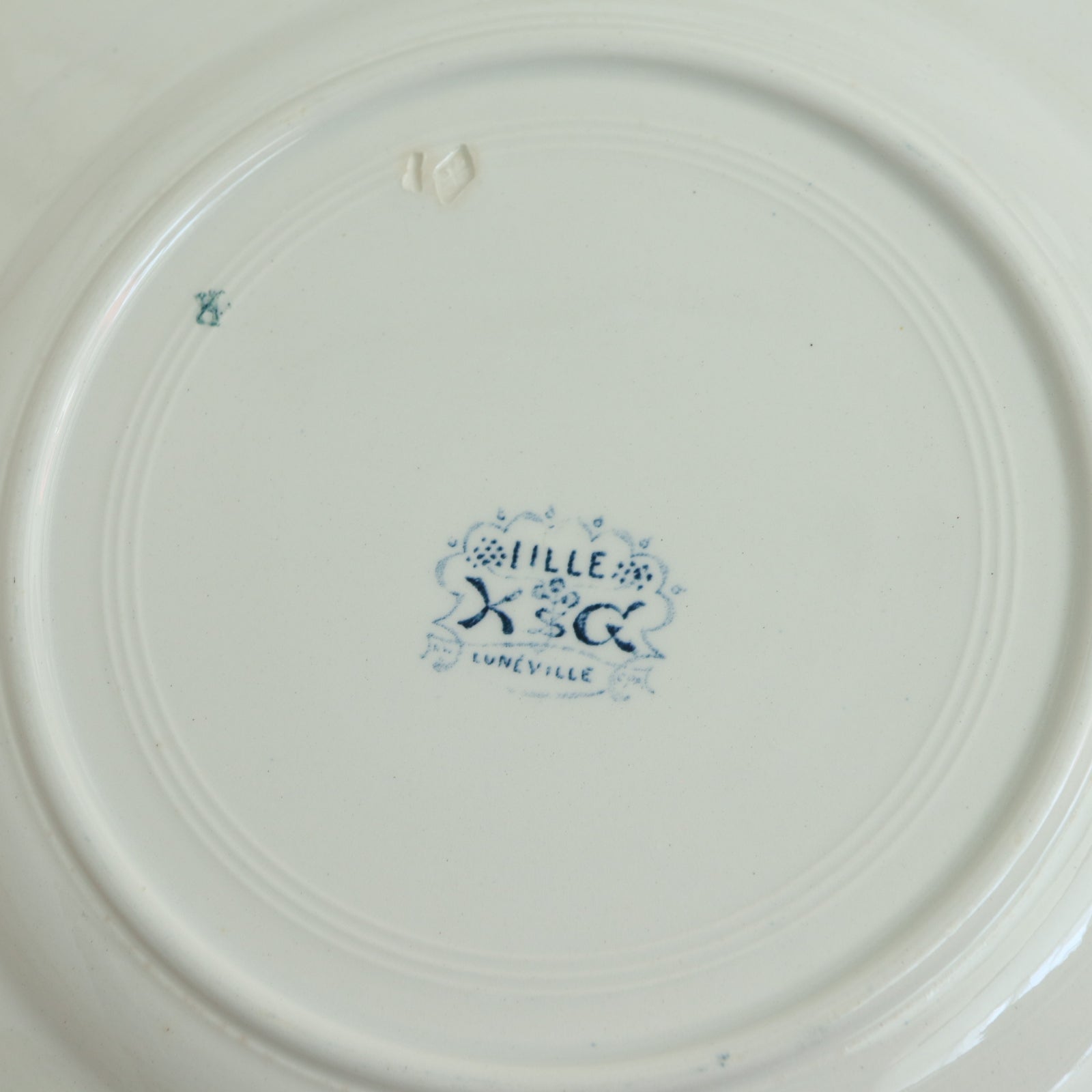 アンティーク プレート 皿 リュネヴィル フランス LILLE KG Luneville