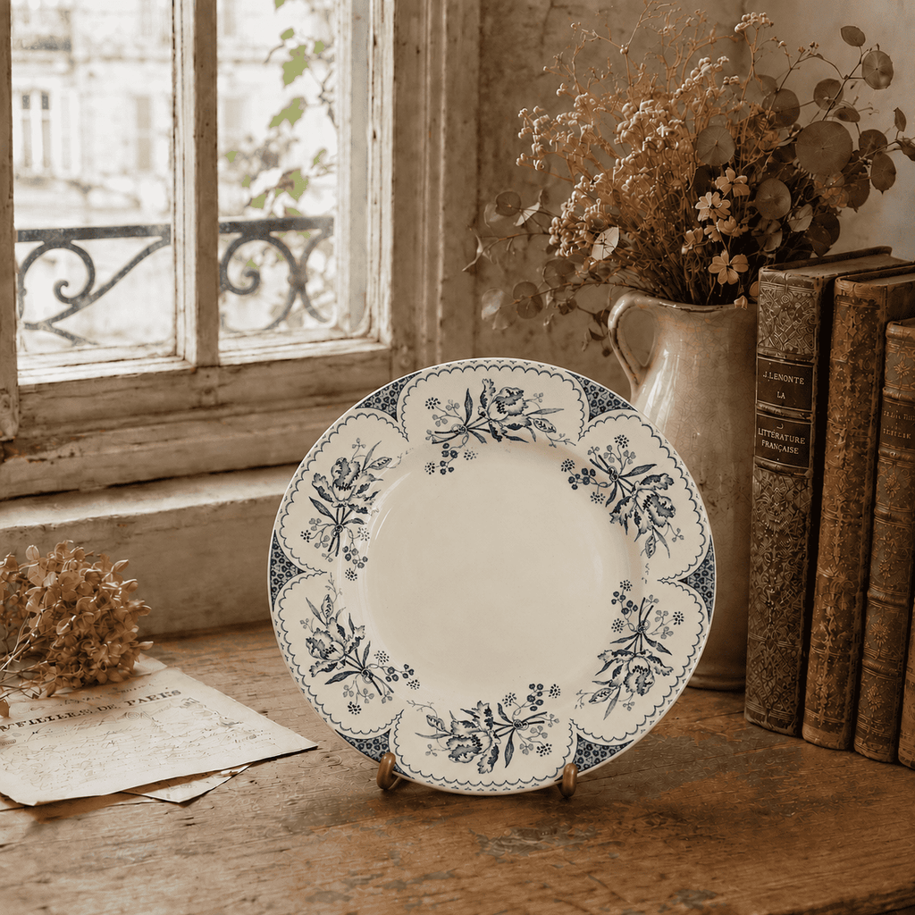 アンティーク デザートプレート 皿 リュネヴィル フランス LILLE KG Luneville FRANCE