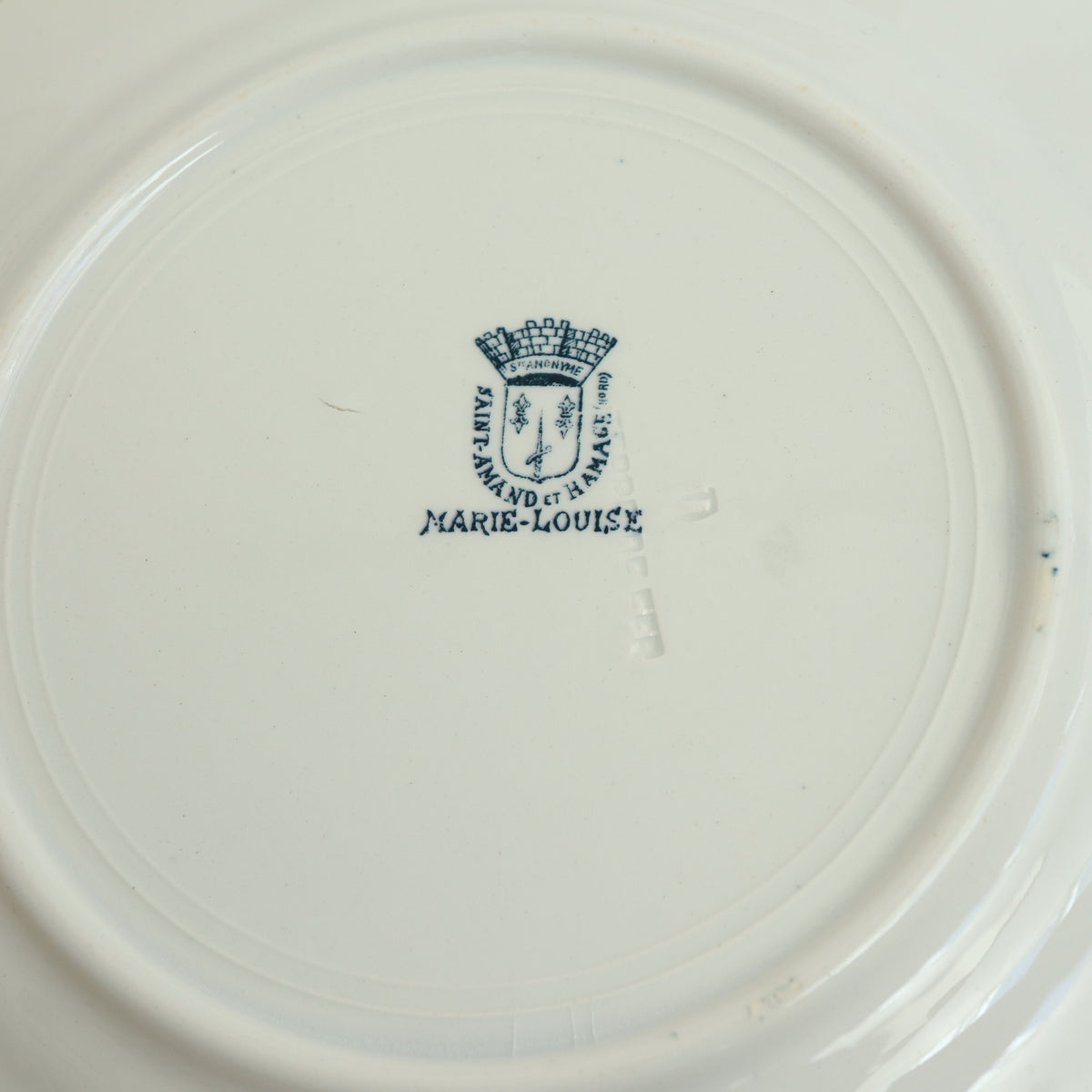 アンティーク プレート マリールイーズ 平皿 サンタマン フランス MARIE LOUISE SAINT AMAND HAMAGE FRANCE