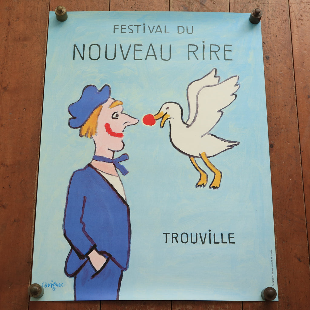 Raymond Savignac Festival of New Humor Vintage Poster Festival du Nouveau Rire Raymond Savignac