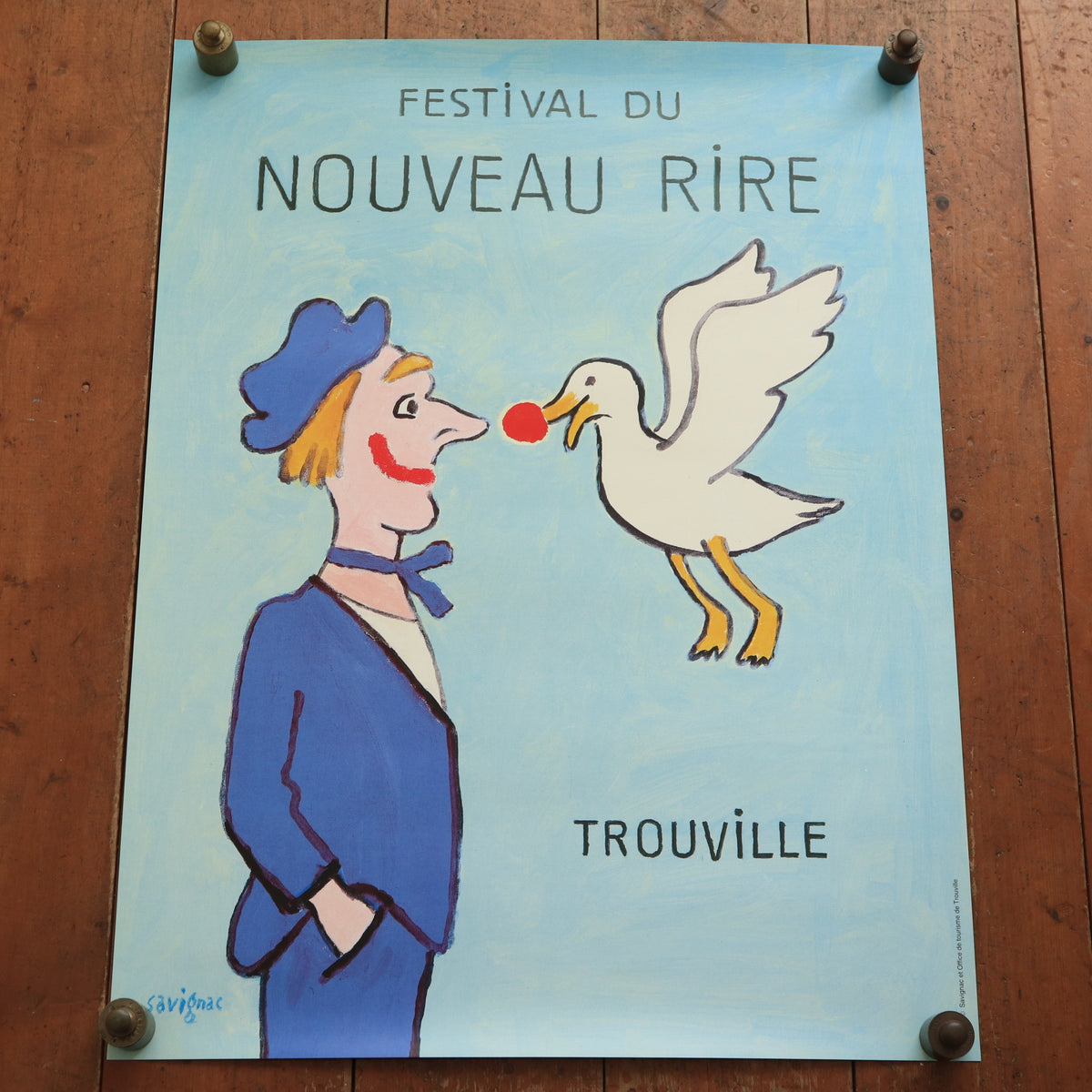 レイモン・サヴィニャック 新しい笑いのフェスティバル ビンテージポスター Festival du Nouveau Rire Raymond Savignac