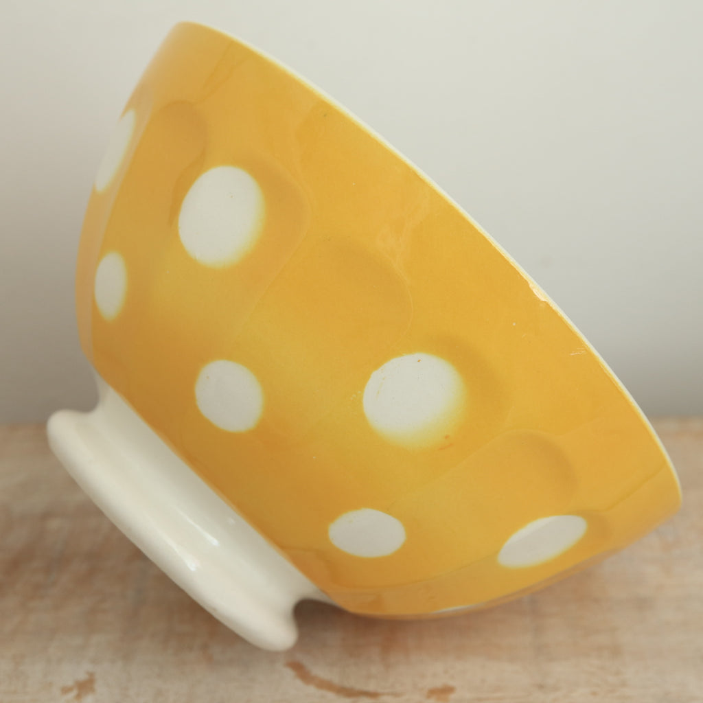 Antique Café au Lait Bowl Mary Lou Digoin & Sarreguemines France Mary Lou DIGOIN & SARREGUEMINES FRANCE