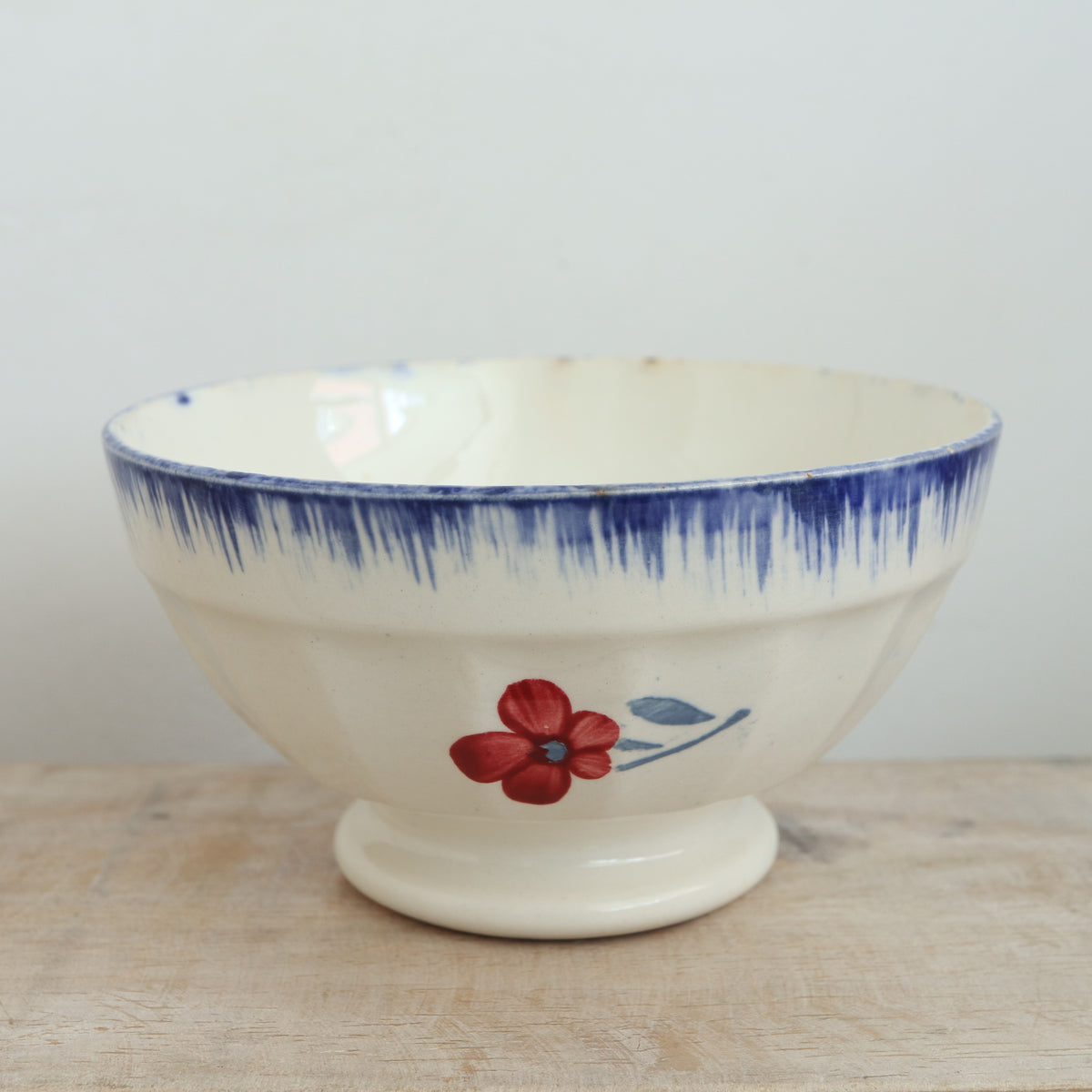 Antique Café au Lait Bowl Mary Lou Digoin & Sarreguemines France Mary Lou DIGOIN & SARREGUEMINES FRANCE