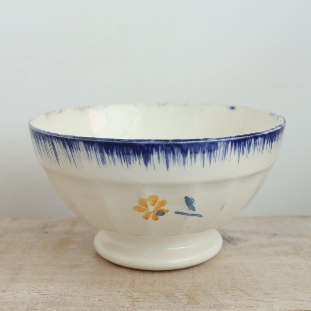Antique Café au Lait Bowl Mary Lou Digoin & Sarreguemines France Mary Lou DIGOIN & SARREGUEMINES FRANCE