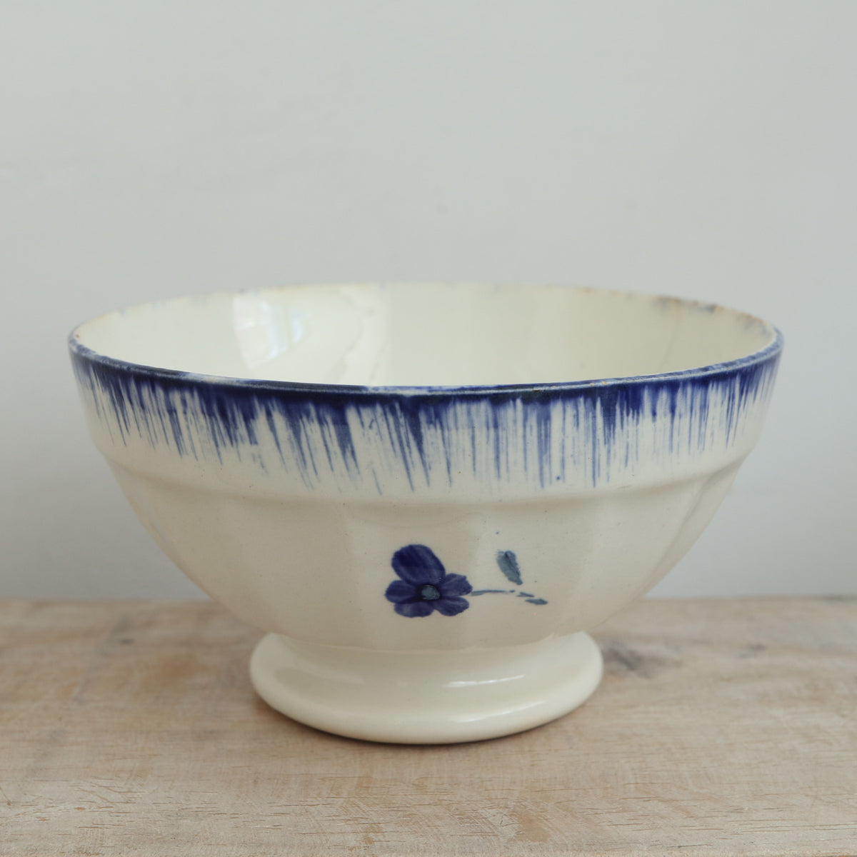 Antique Café au Lait Bowl Mary Lou Digoin & Sarreguemines France Mary Lou DIGOIN & SARREGUEMINES FRANCE