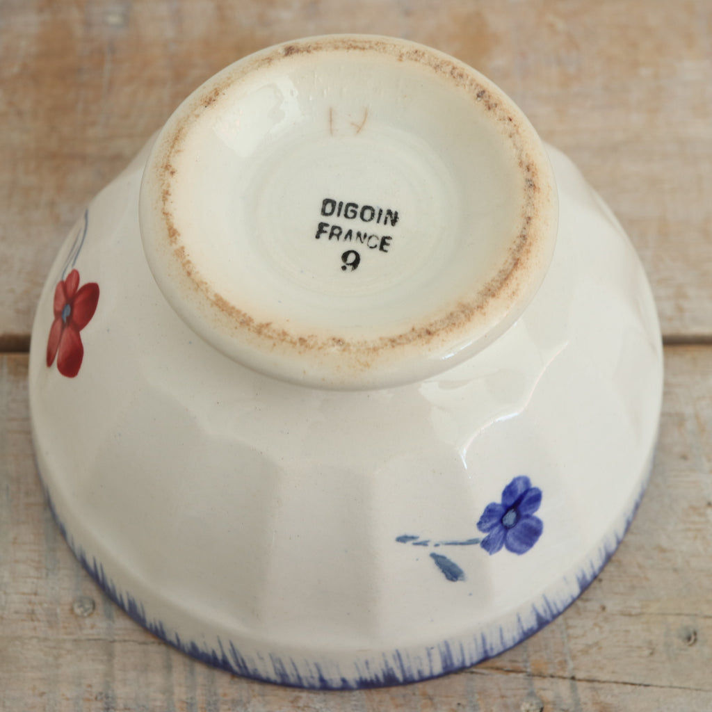 Antique Café au Lait Bowl Mary Lou Digoin & Sarreguemines France Mary Lou DIGOIN & SARREGUEMINES FRANCE