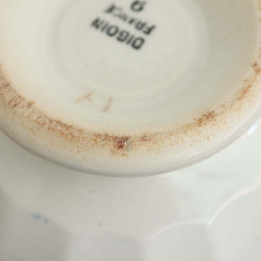 Antique Café au Lait Bowl Mary Lou Digoin & Sarreguemines France Mary Lou DIGOIN & SARREGUEMINES FRANCE