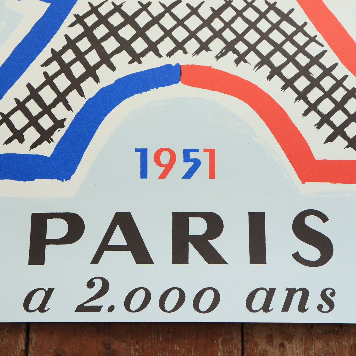 サヴィニャック パリ 誕生2000年記念 ポスター エッフェル塔 SAVIGNAC 1951 PARIS a 2000 ans