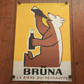 サヴィニャック ベルギービール ブリュナ ポスター Savignac BRUNA