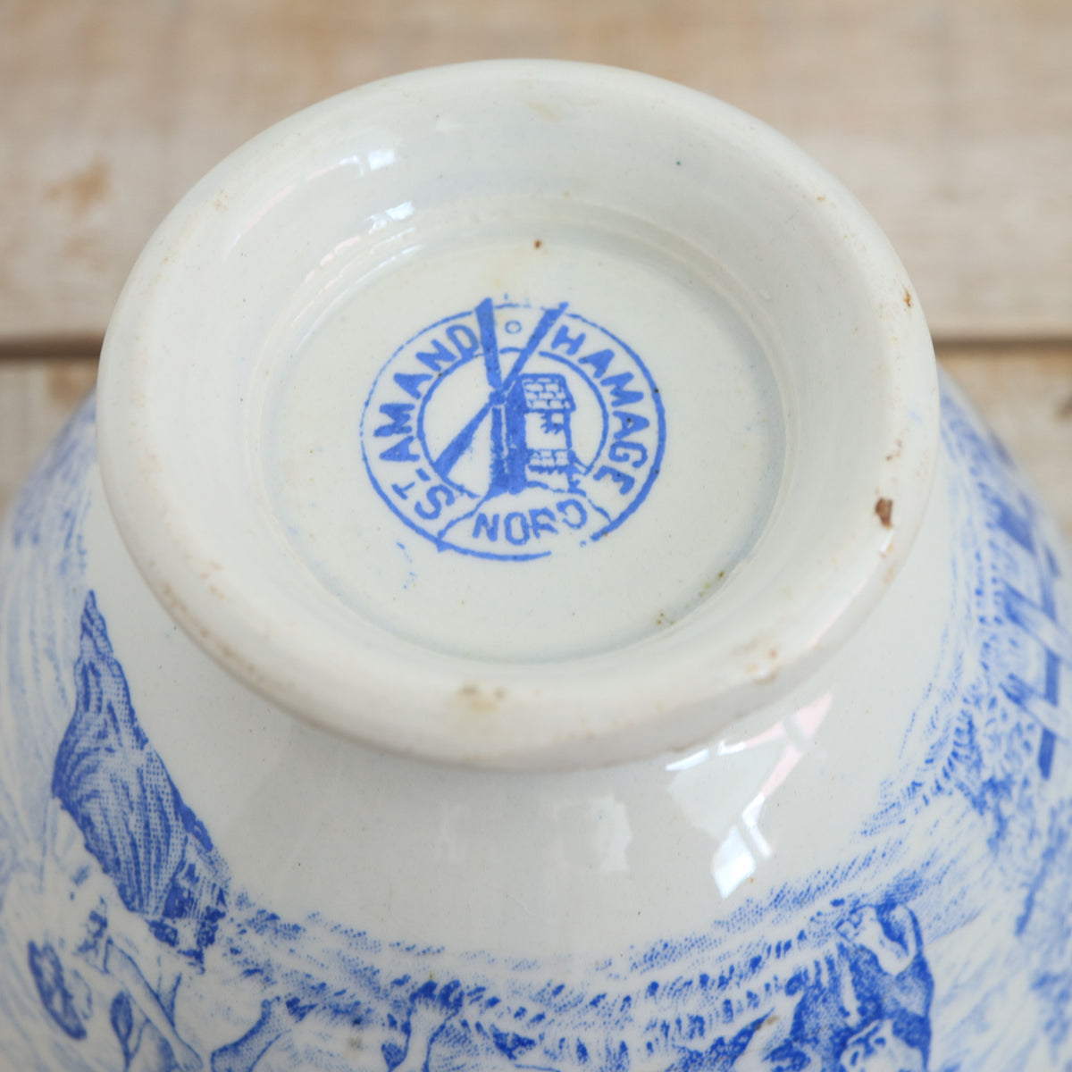 アンティーク カフェオレボウル 酪農家 LAITIERE SAINT AMAND ET HAMAGE NORD