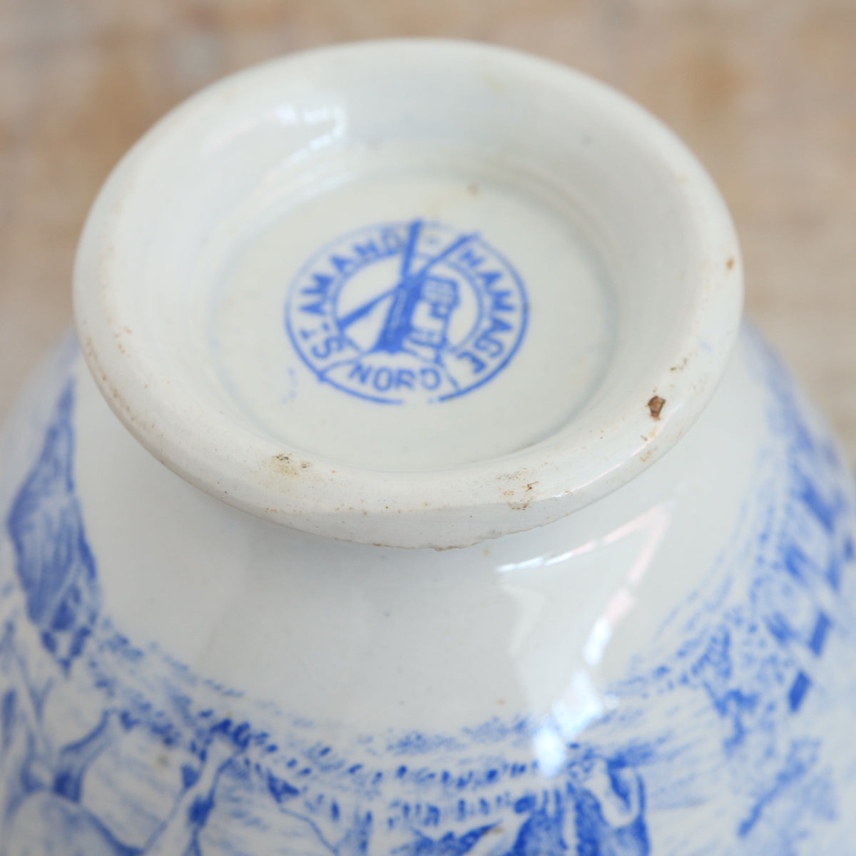 アンティーク カフェオレボウル 酪農家 LAITIERE SAINT AMAND ET HAMAGE NORD