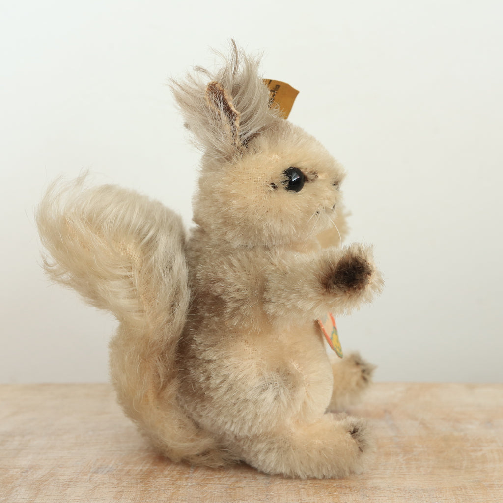 アンティーク シュタイフ リス グレー Steiff Possy 10cm
