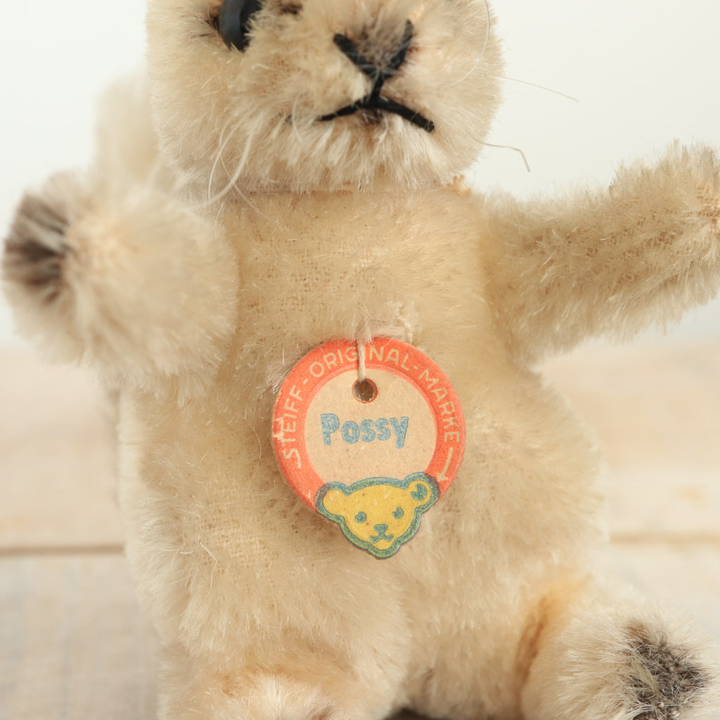 アンティーク シュタイフ リス グレー Steiff Possy 10cm